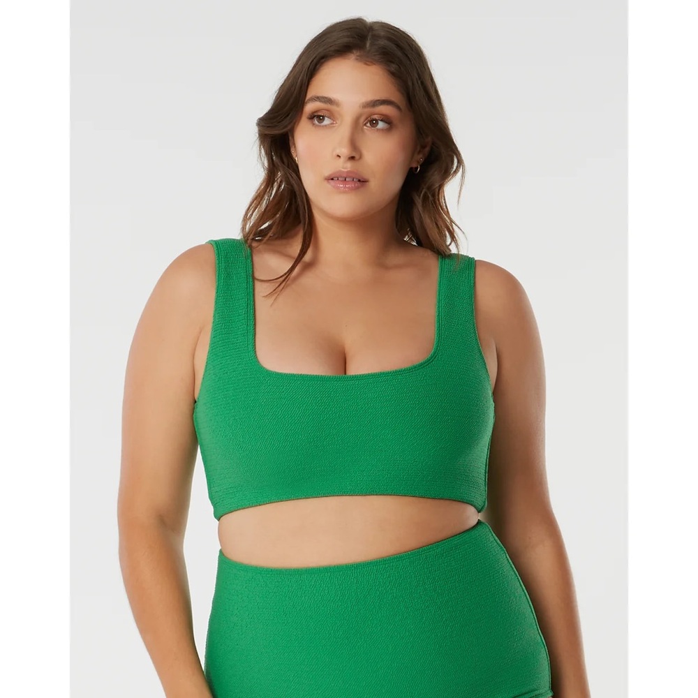 SAINT SOMEBODY | MYSTERY OF LOVE / BIKINI TOP / GREEN TEXTURE size US 12